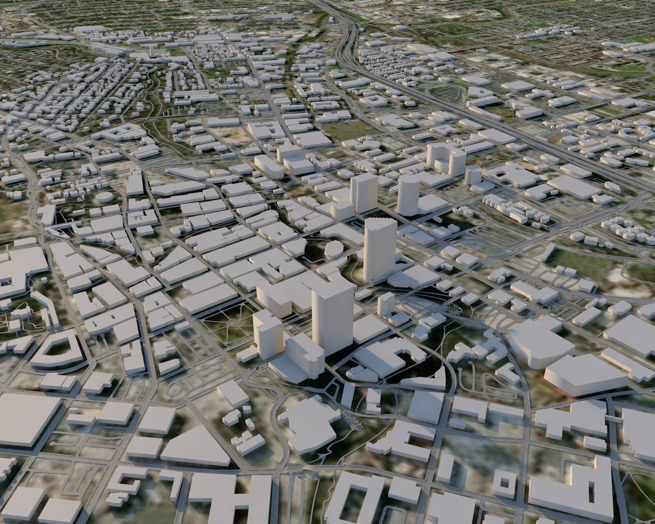 San Antonio Texas 3D Model by 3dstudio