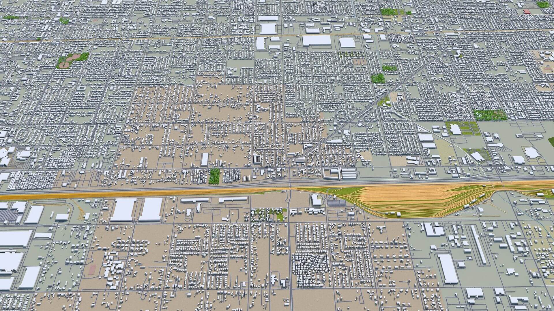 San Bernardino, California USA 40km 3D Model by 3dstudio