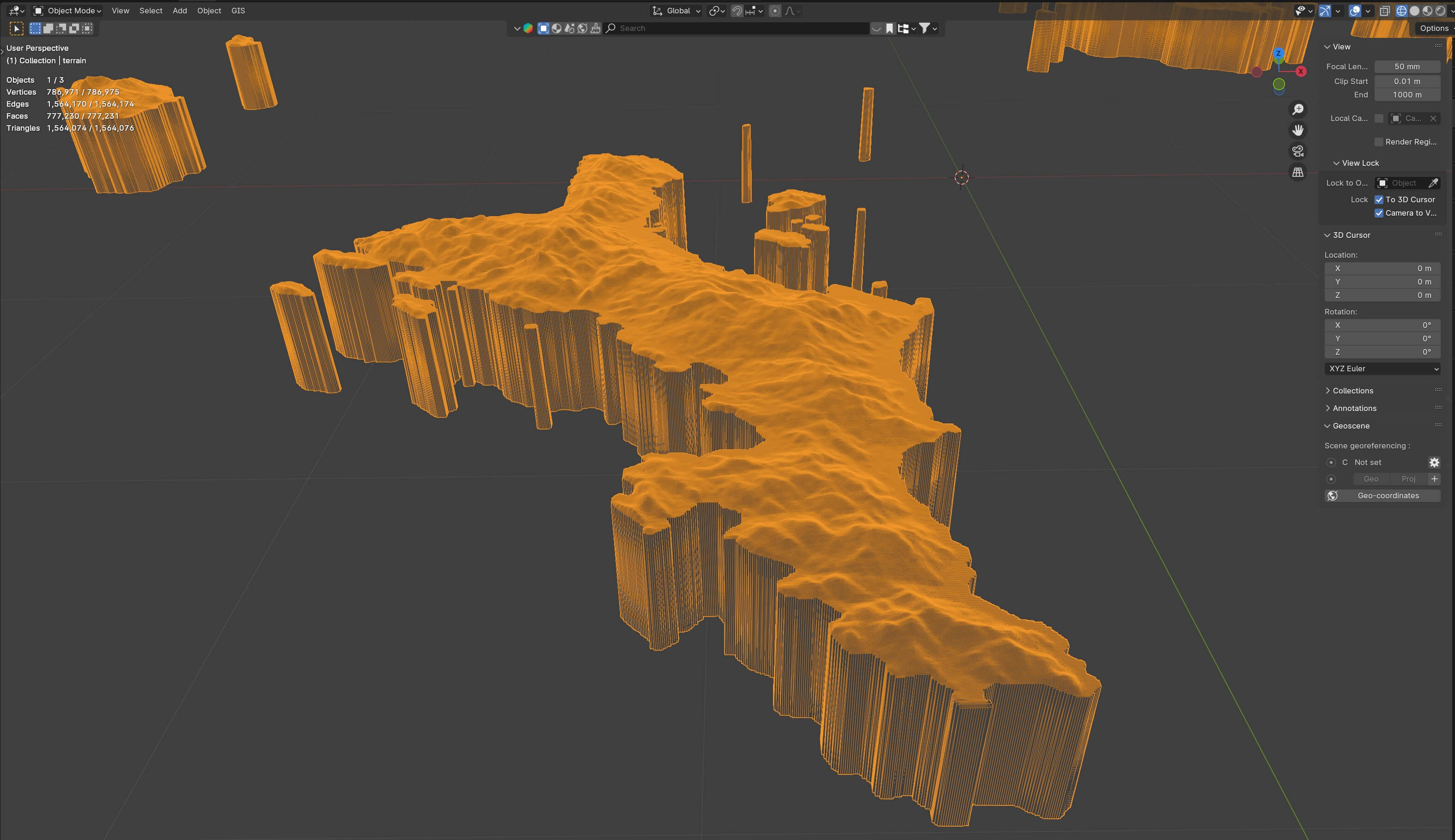 Semel Maps Seychelles Sesel Terrain Map - 3D Model by 3dstudio