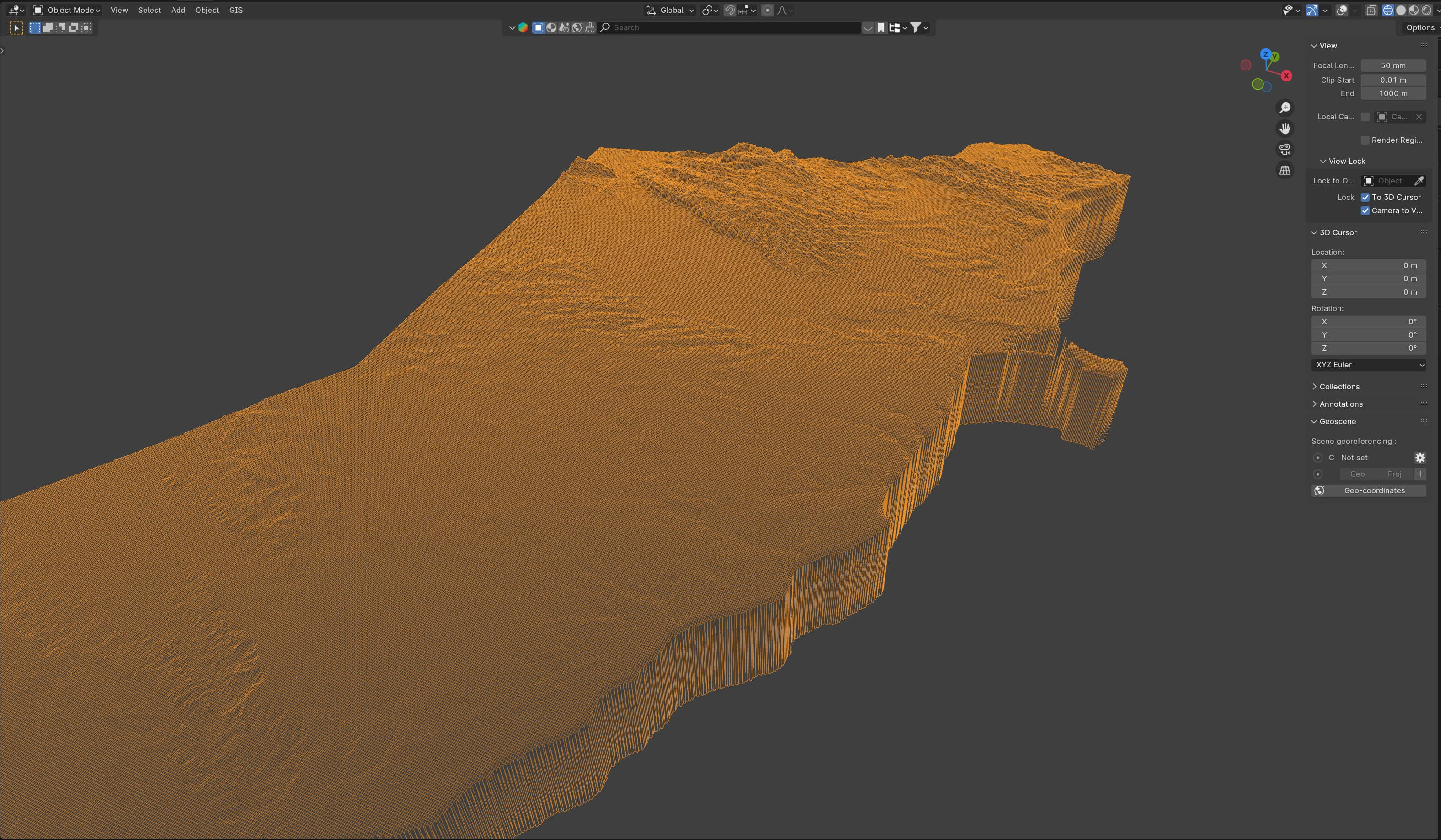 Somalia Terrain Map - 3D Model by 3dstudio