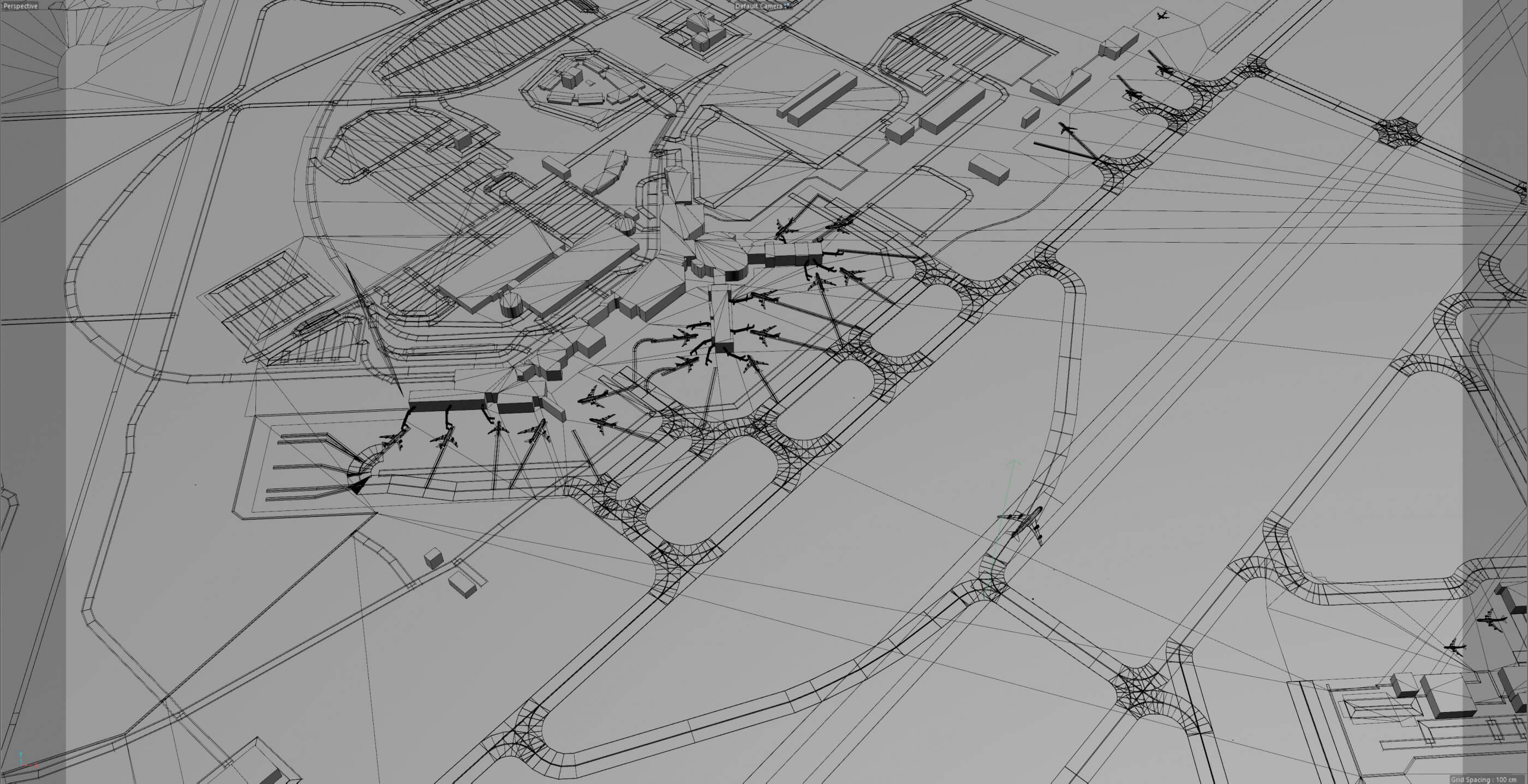 Spokane International Airport 3D Model by 3dstudio