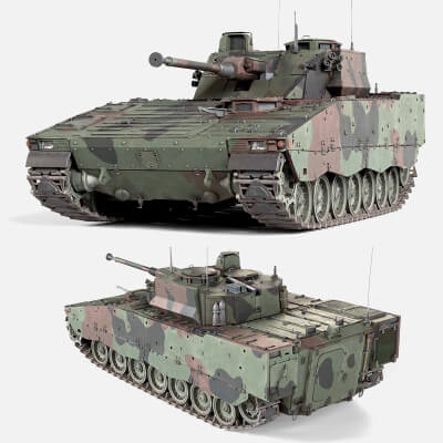 Stridsfordon Combat Vehicle 90 - 3D Model by 3dstudio