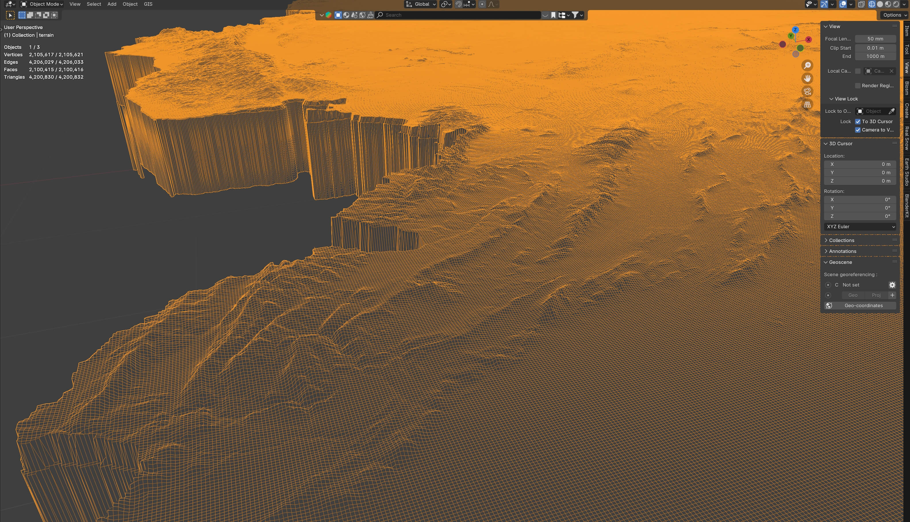Syria Terrain Map - 3D Model by 3dstudio