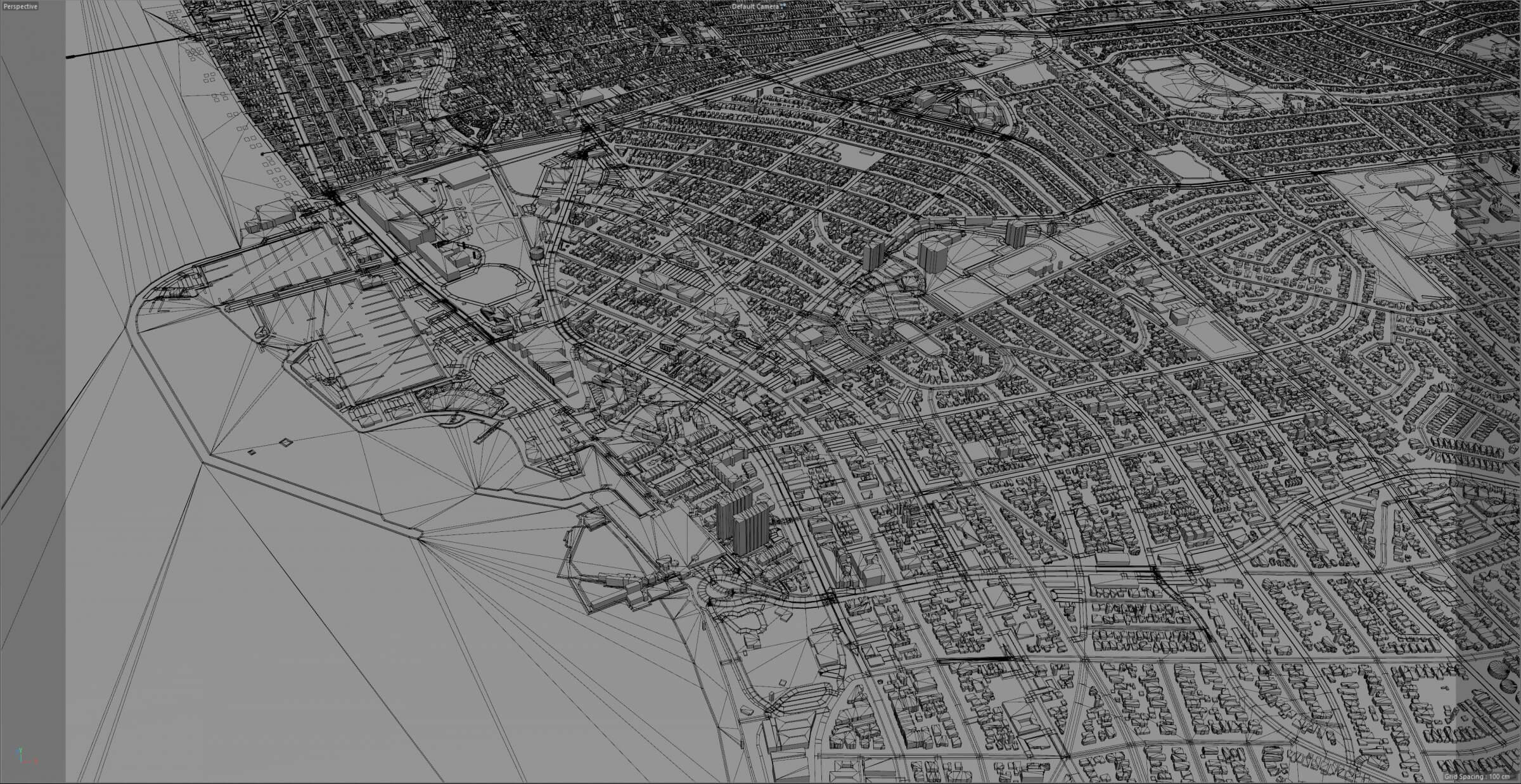 Torrance, California, USA 30km 3D Model by 3dstudio