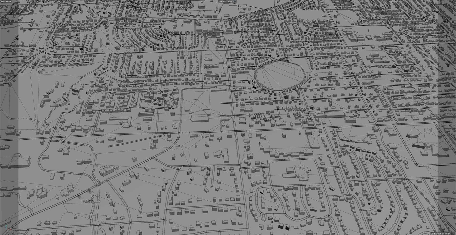 Warner Robins, USA 30km 3D Model by 3dstudio