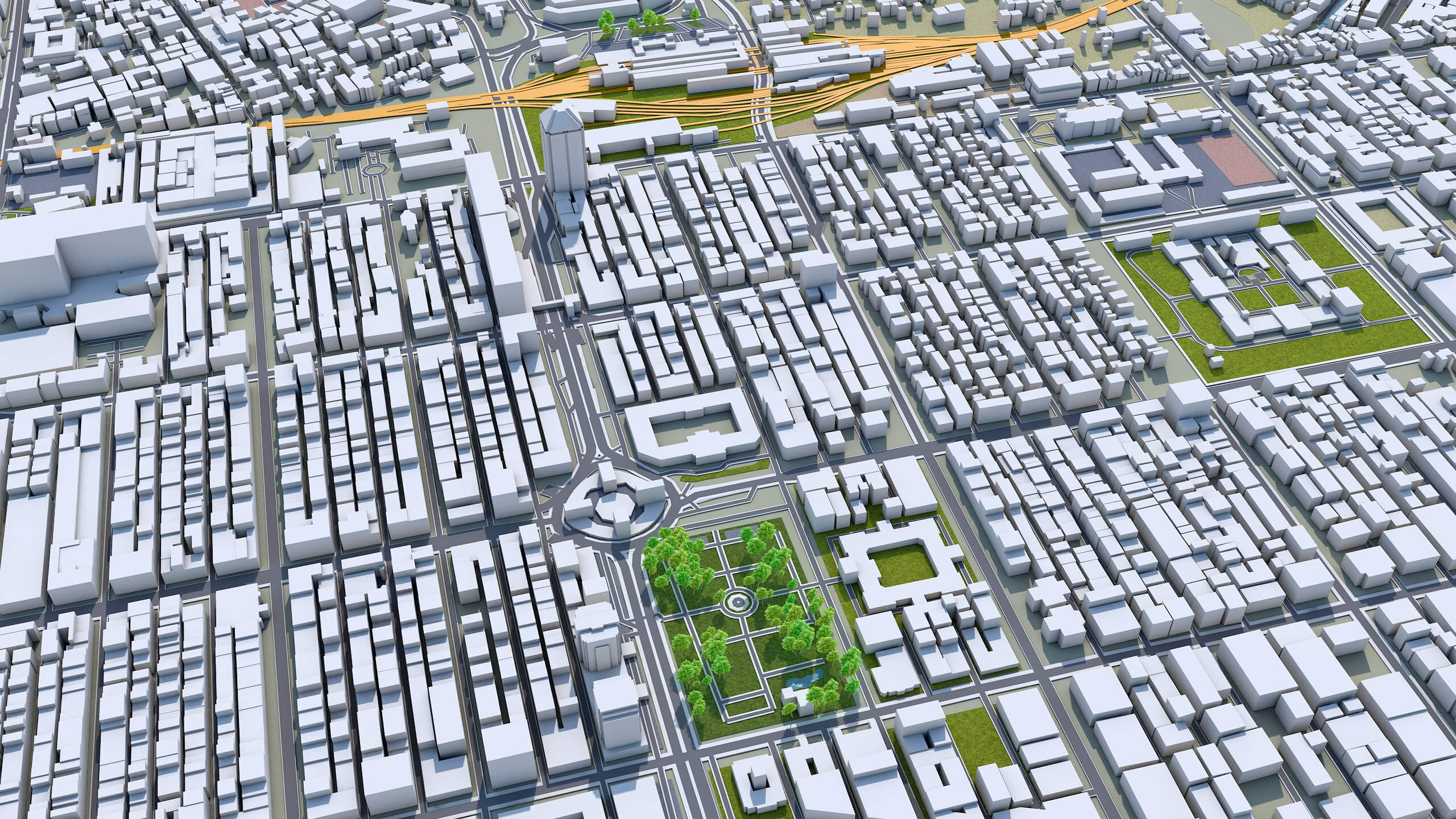 Yangon, Myanmar 60km - 3D Model by 3dstudio