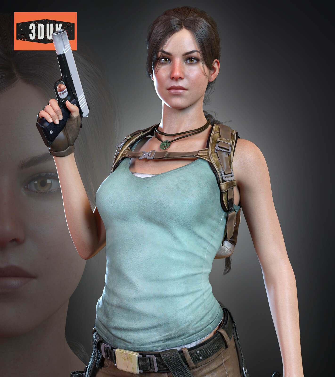 Lara Croft COD MW2 For G8F Daz Content by 3DUK