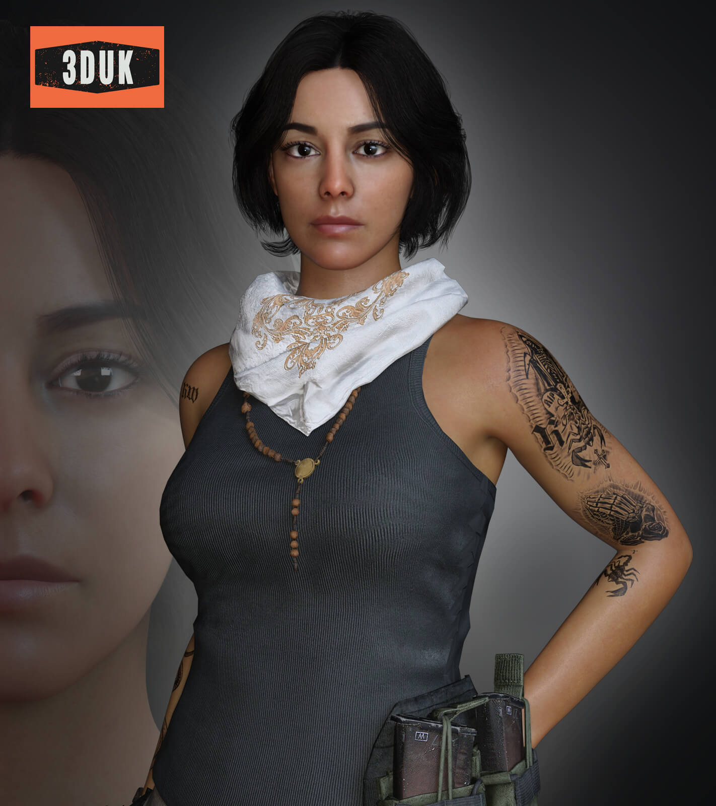 Valeria Garza For G8F - Daz Content by 3DUK