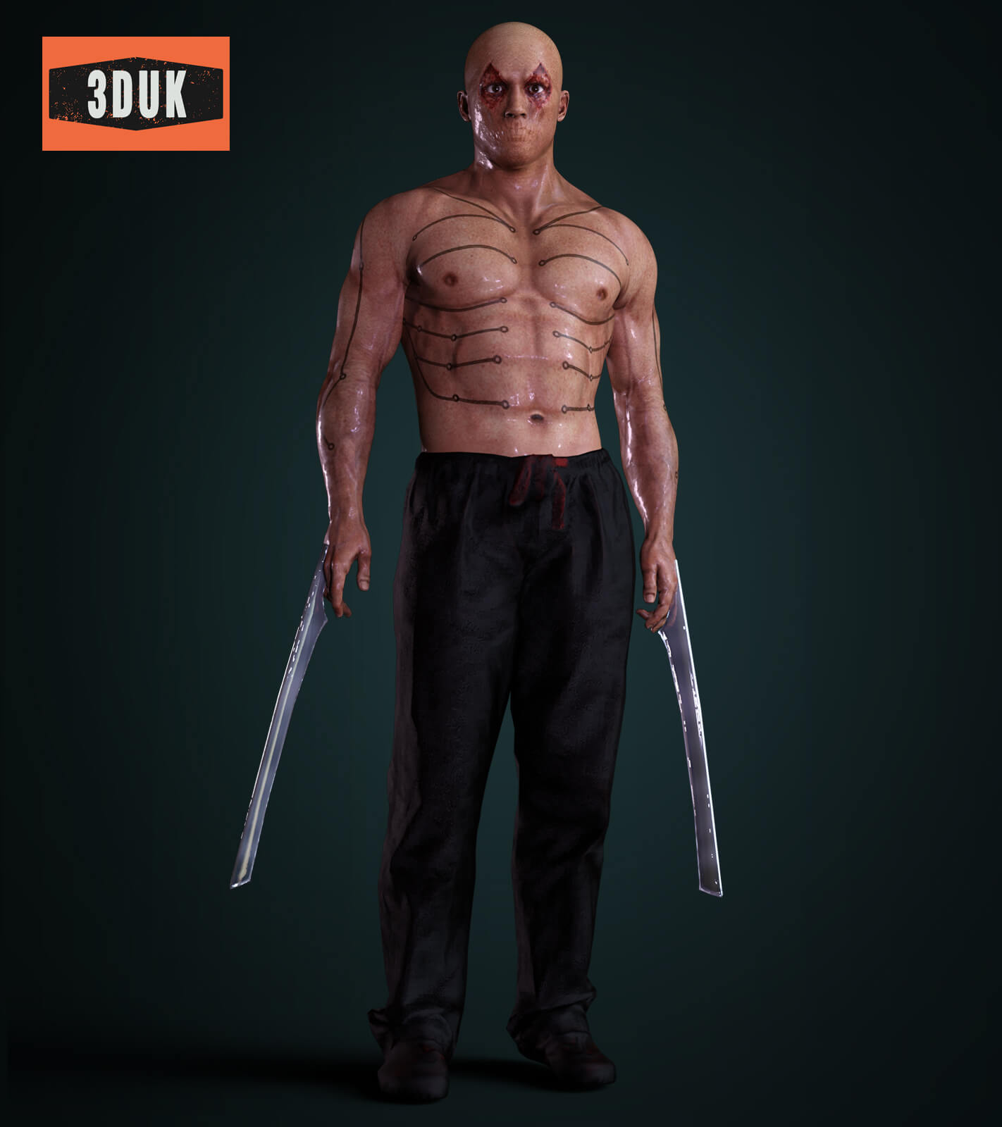 Weapon XI For G8M Daz Content by 3DUK