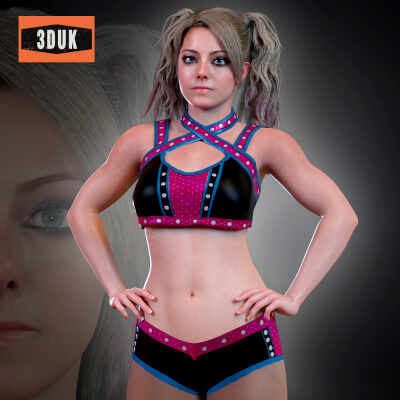 WWE Alexa Bliss For G8F by 3DUK