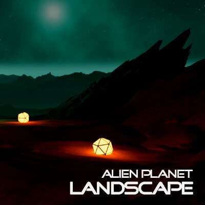 Alien Planet Landscape by 3dxg