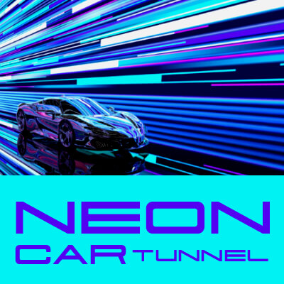 Neon Car Tunnel