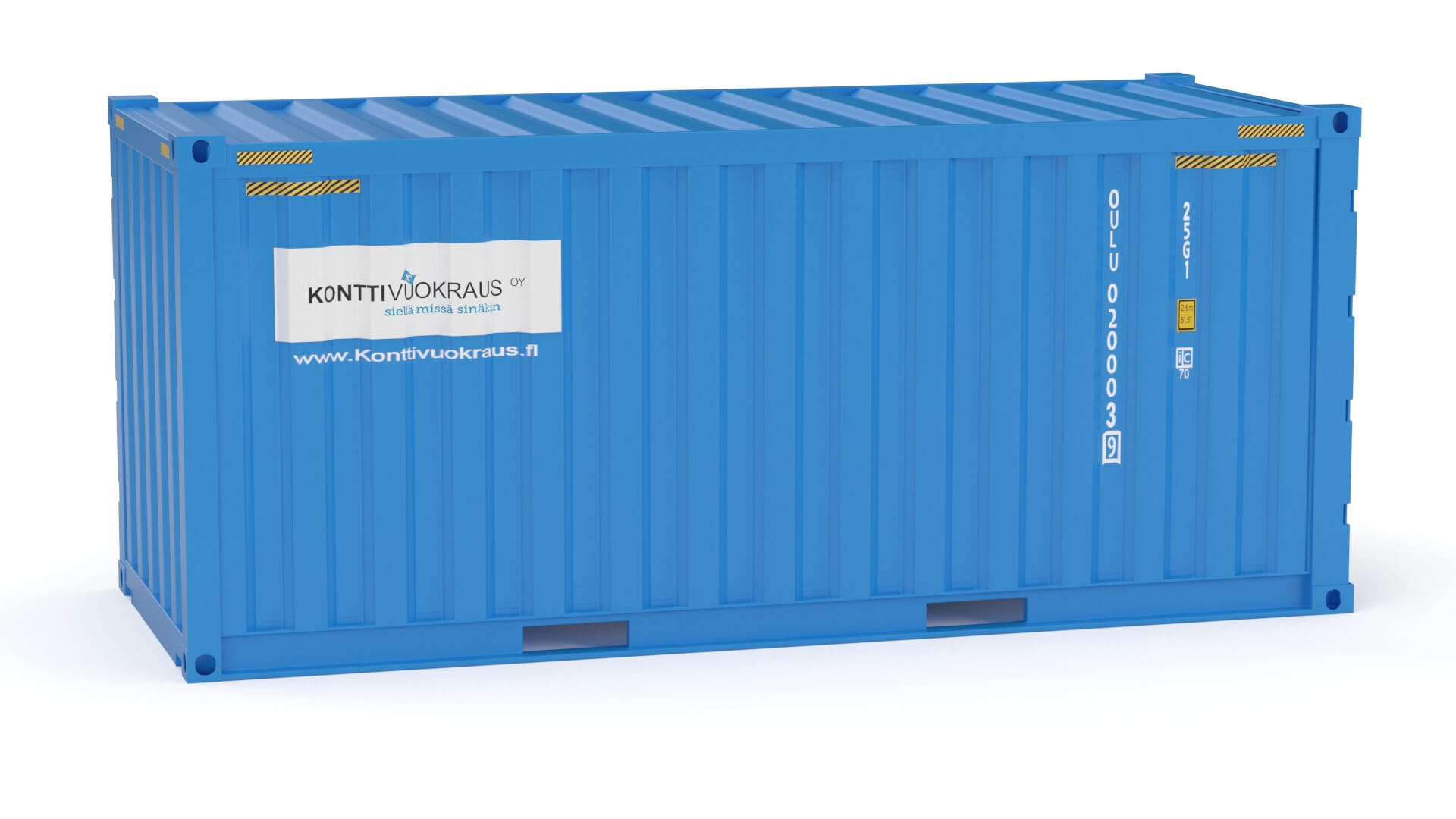 20 Ft Cube Open Side Shipping Container 3D Model by 3dxin