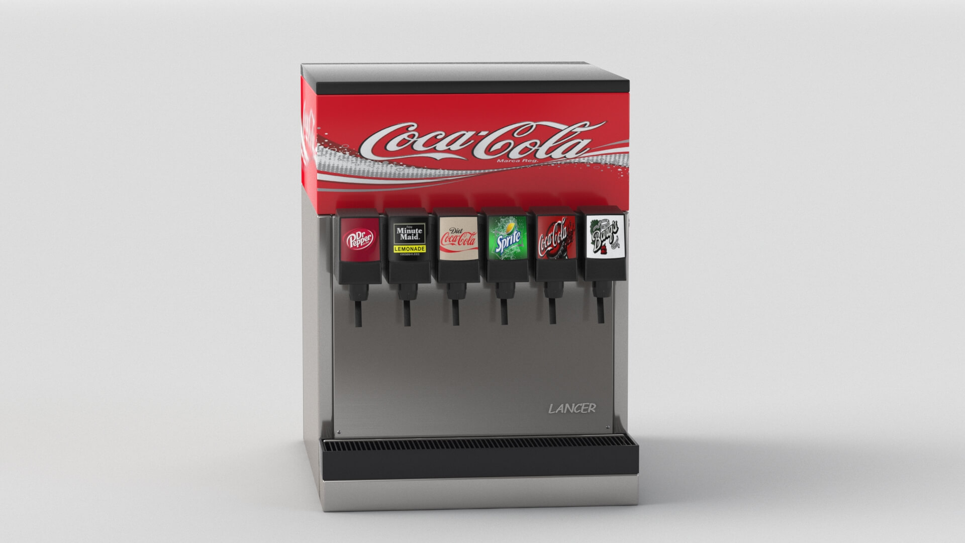 6 flavor soda fountain system