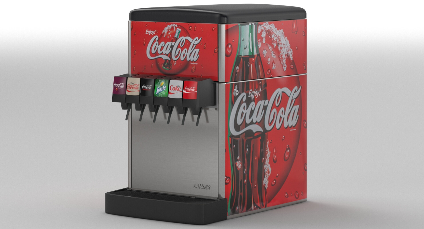 6 flavor soda fountain system