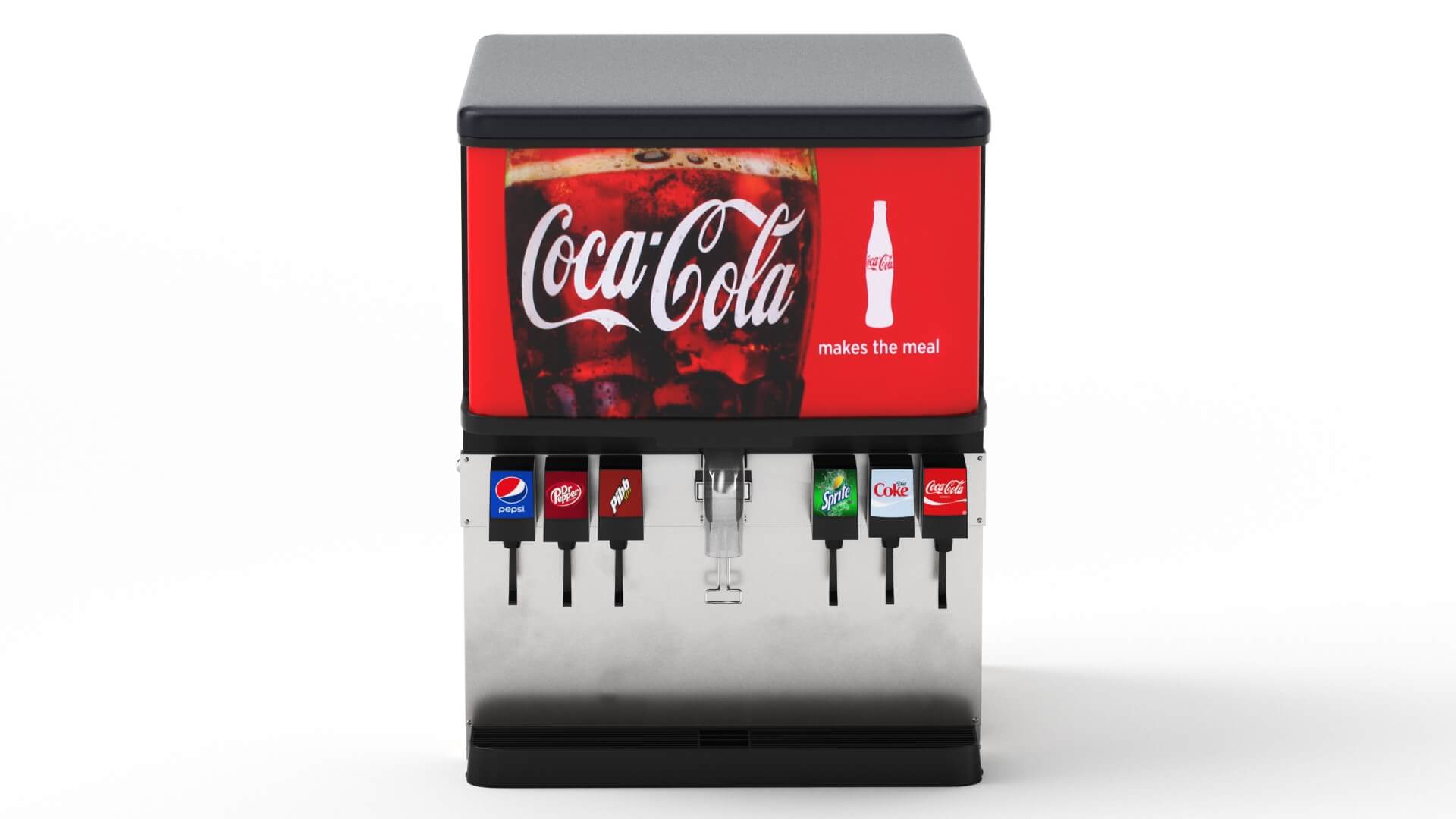 6 flavor soda fountain system