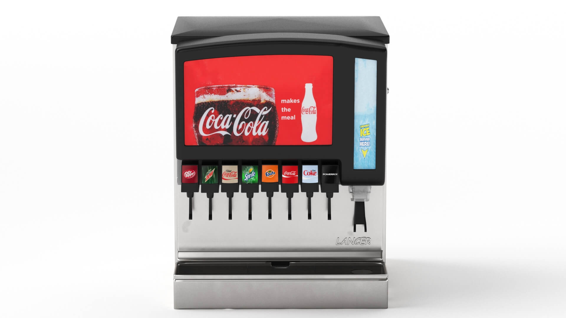 8_Flavor New Old Stock Ice & Beverage Soda Fountain 3D Model by 3dxin