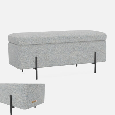 Agno Pouf Side Table Ottoman