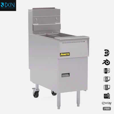 Anets Goldenfry Split Pot Fryer Agg14T