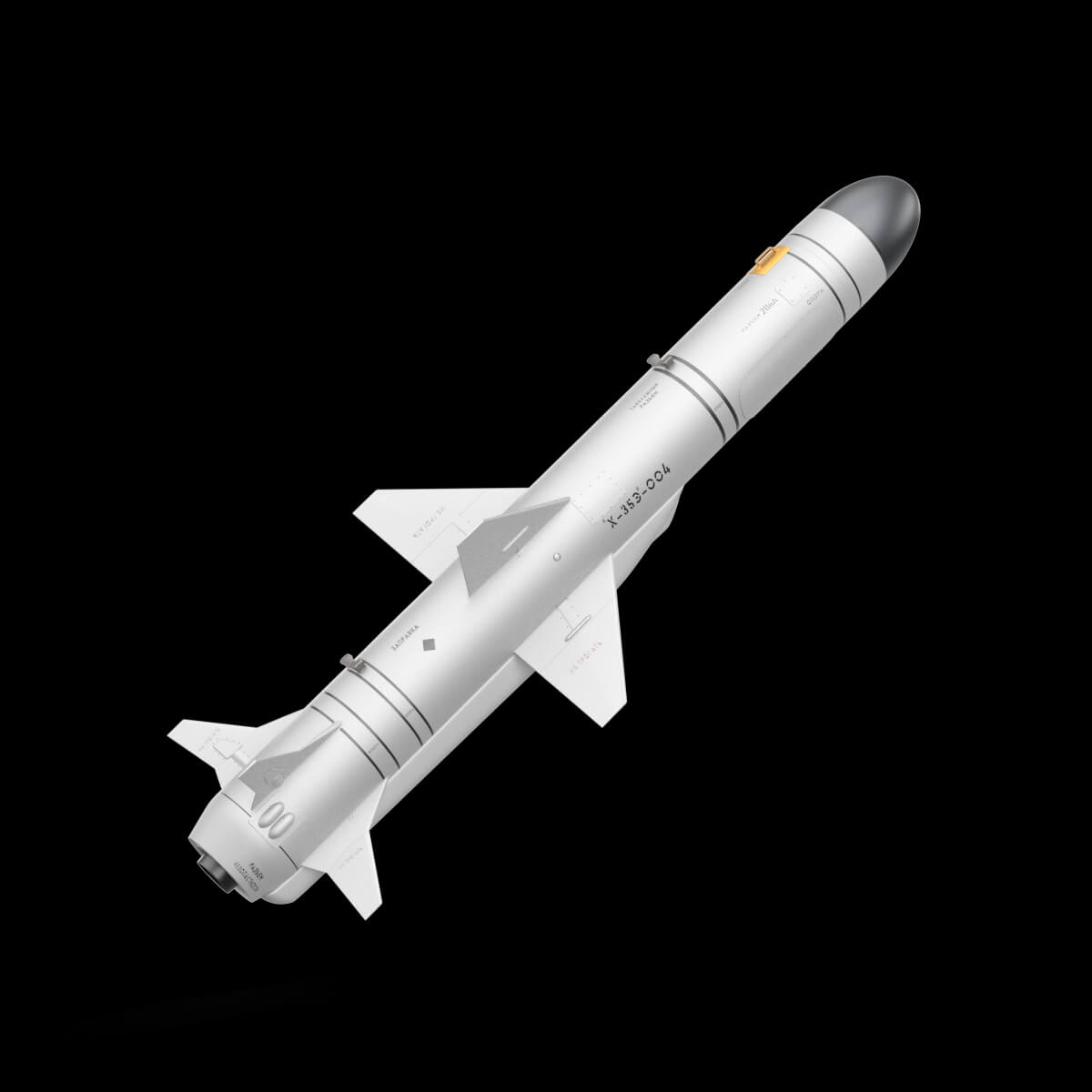 AntiShip Missile X35U 3D Model by 3dxin