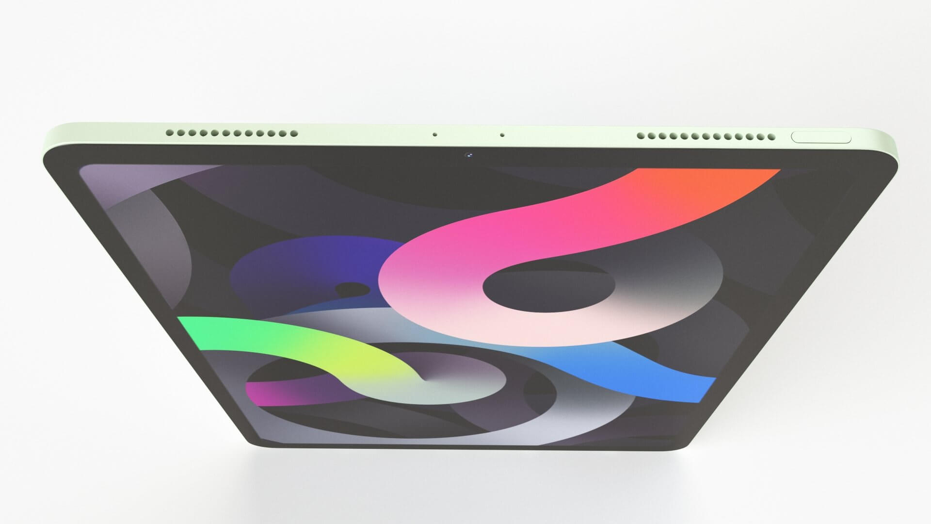 Apple iPad Air 4 Green Color 3D Model by 3dxin