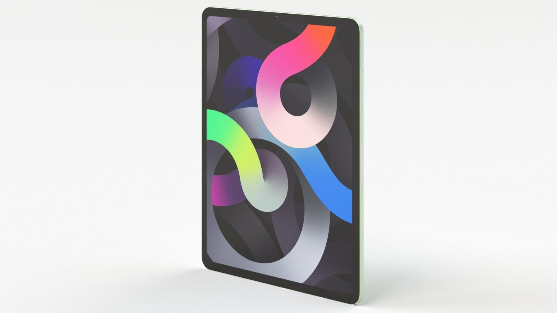 Apple iPad Air 4 Green Color 3D Model by 3dxin