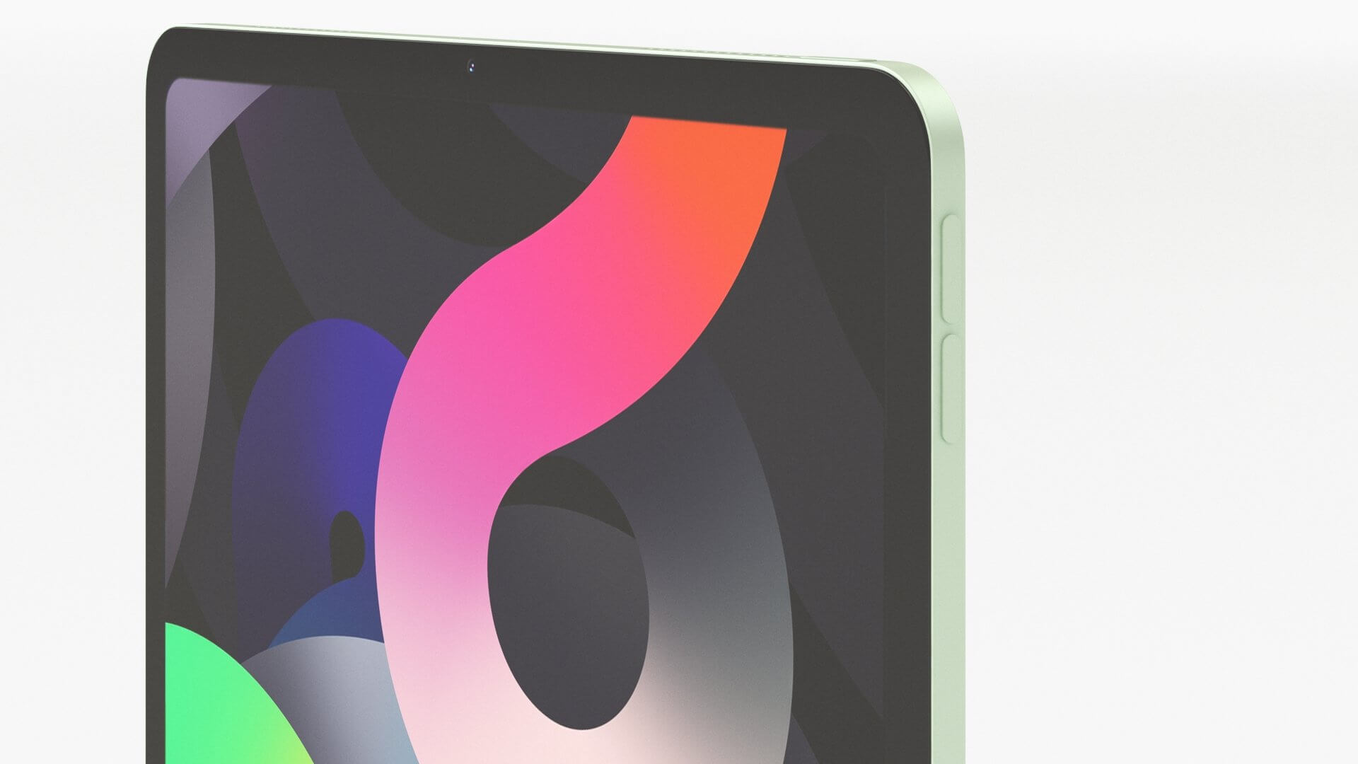 Apple iPad Air 4 Green Color 3D Model by 3dxin