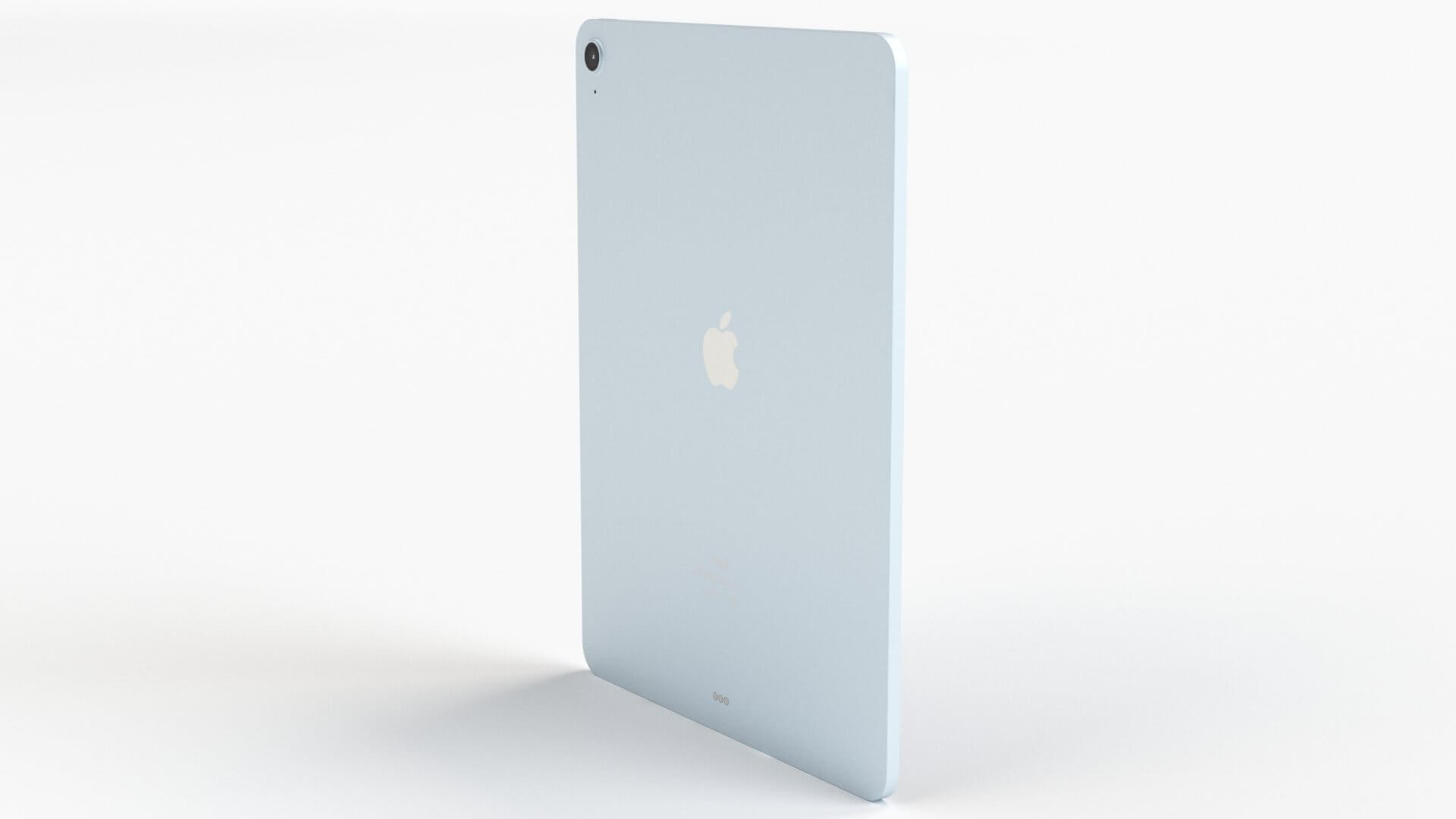 Apple iPad Air 4 Sky Blue Color 3D Model by 3dxin