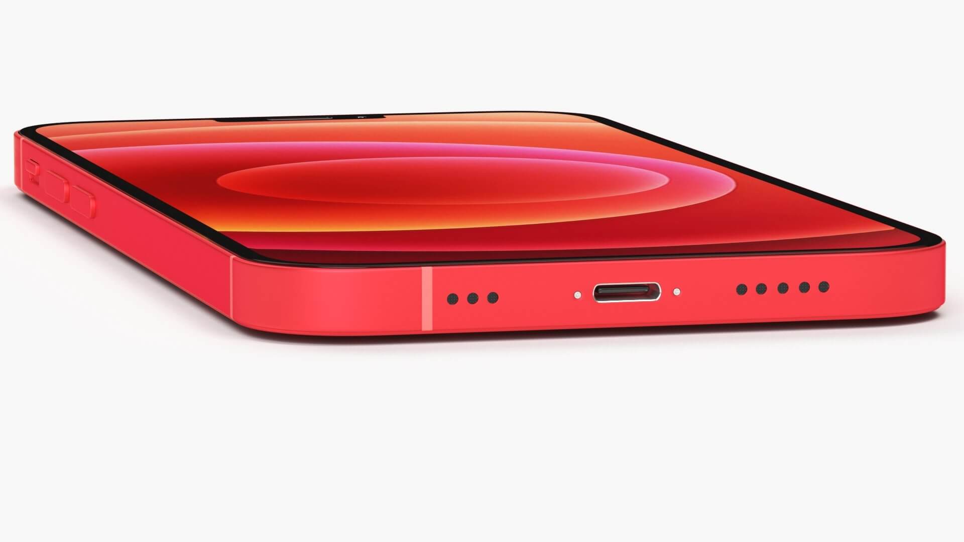 Apple iPhone 12 Red - 3D Model by 3dxin