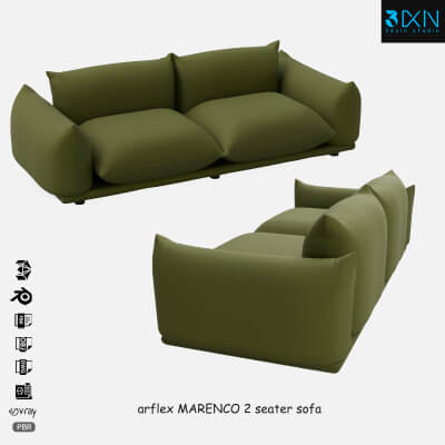 Arflex Marenco 2 Seater Sofa