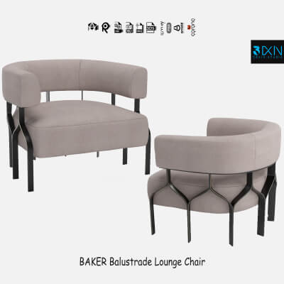 Baker Balustrade Lounge Chair