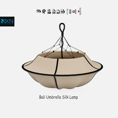Bali Umbrella Silk Lamp