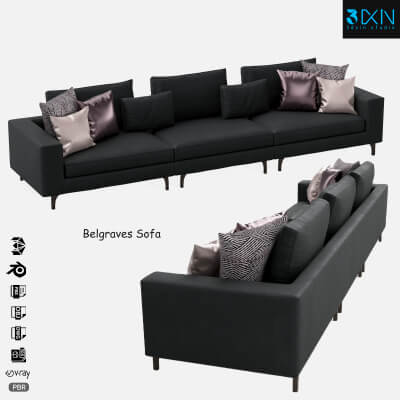Belgraves Sofa by 3dxin