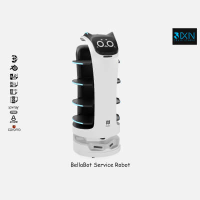 BellaBot Service Robot - 3D Model by 3dxin