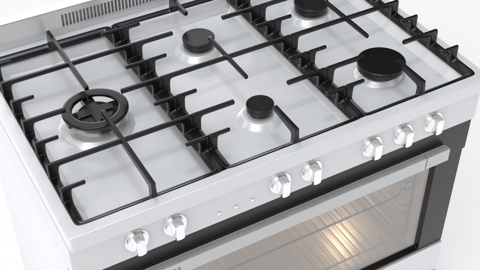 Omega 90 cm 9 Function Free Standing Oven 3D Model by 3dxin