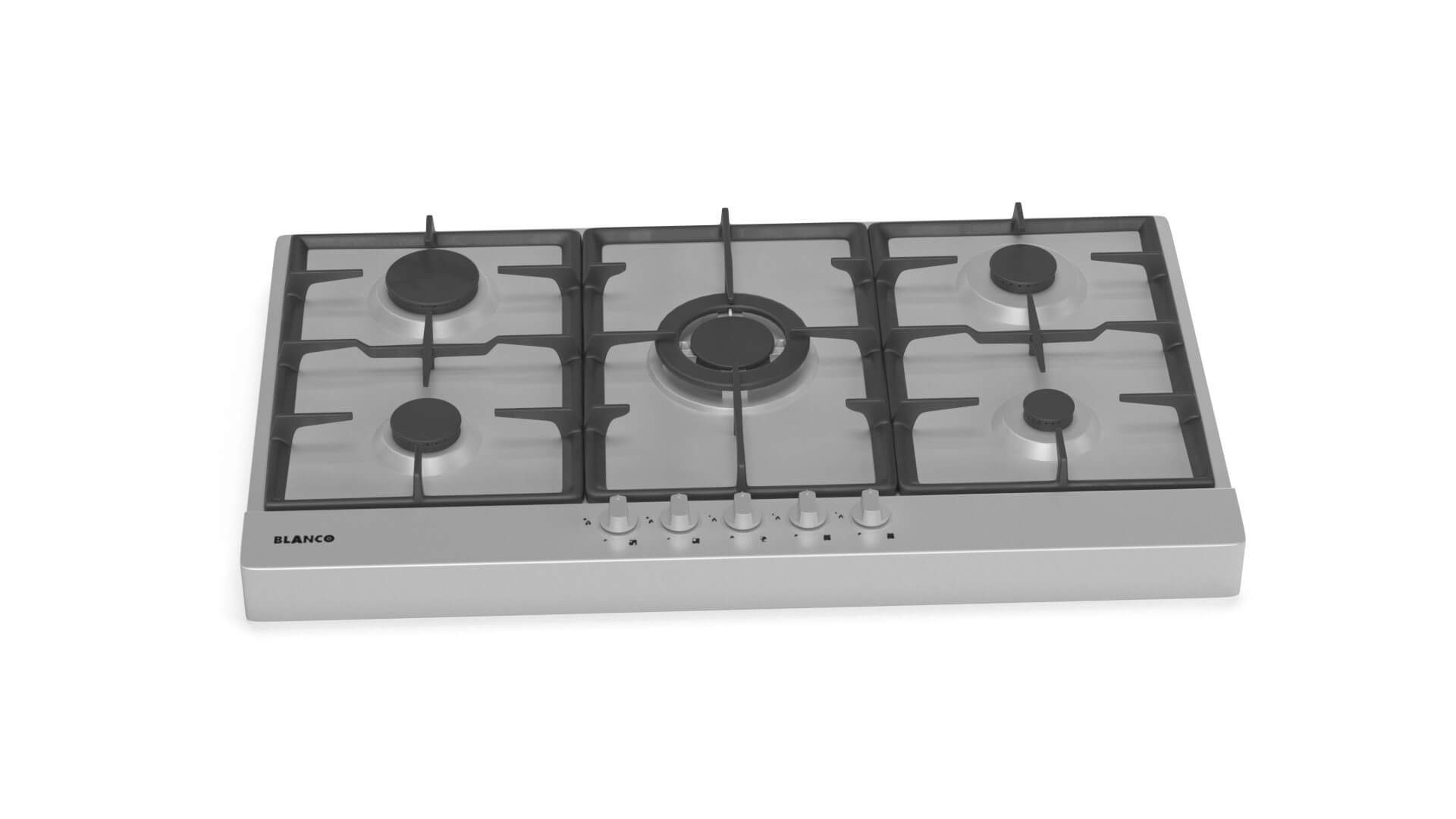 Blanco 90cm Natural Gas Cooktop BCG95X 3D Model by 3dxin