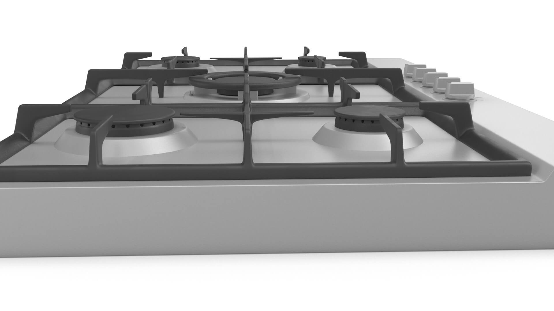 Blanco 90cm Natural Gas Cooktop BCG95X 3D Model by 3dxin