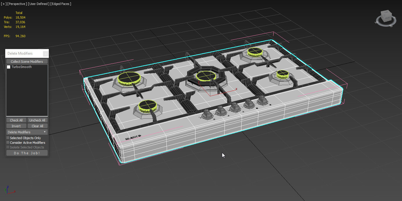 Blanco 90cm Natural Gas Cooktop BCG95X 3D Model by 3dxin