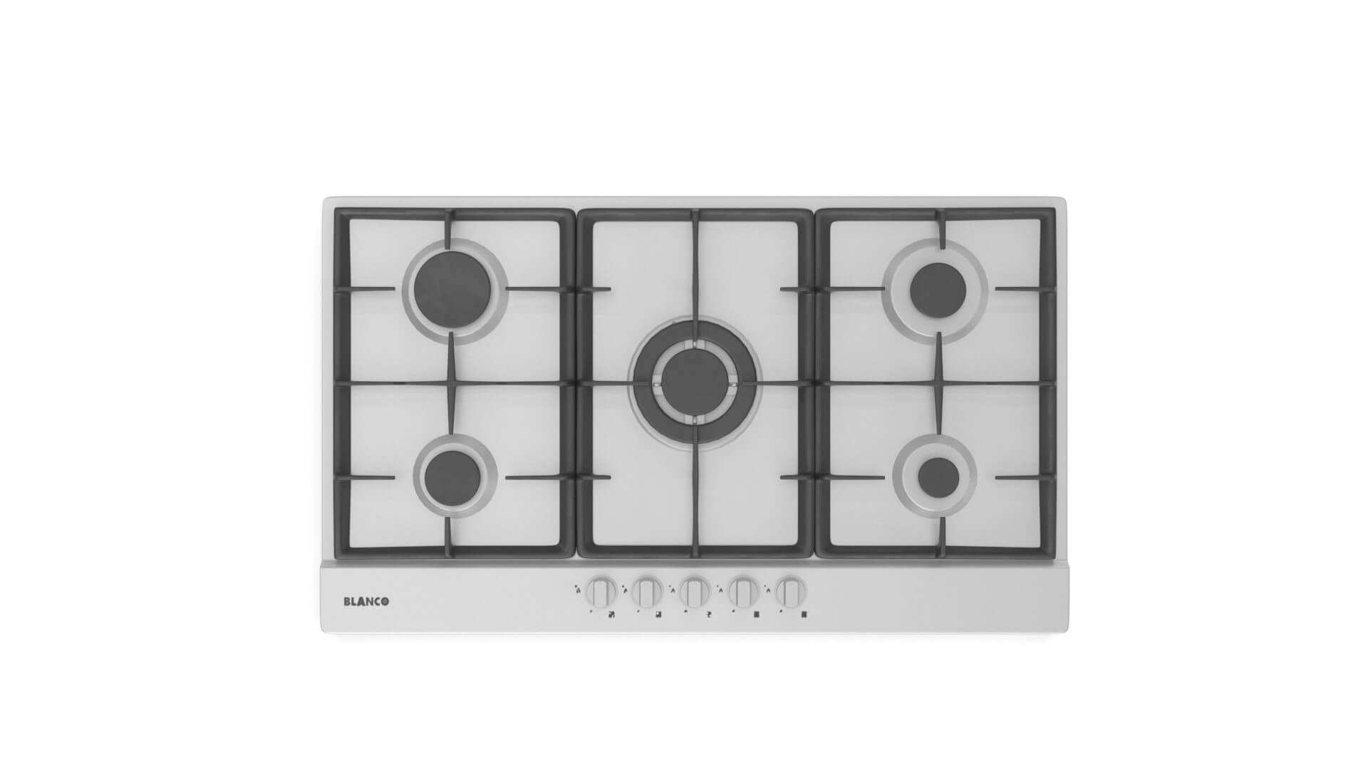 Blanco 90cm Natural Gas Cooktop BCG95X 3D Model by 3dxin
