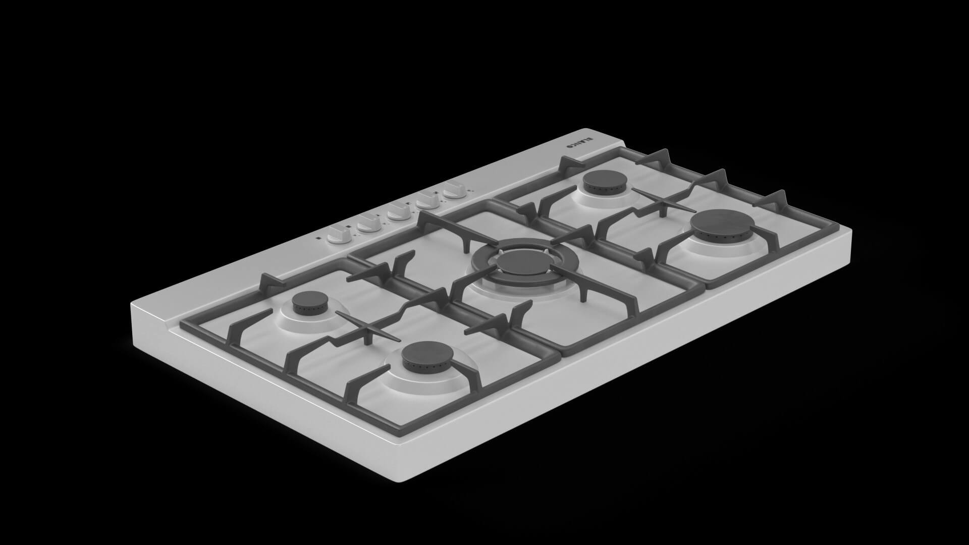 Blanco 90cm Natural Gas Cooktop BCG95X 3D Model by 3dxin