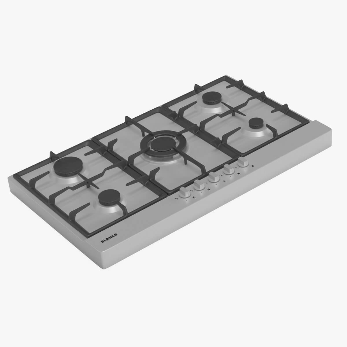 Blanco 90cm Natural Gas Cooktop BCG95X 3D Model by 3dxin