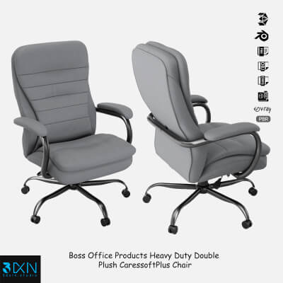 Boss Office Products Heavy Duty Plush Caressoftplus Chair