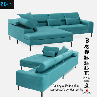 Gallery M Felicia Due - Corner Sofa by Musterring