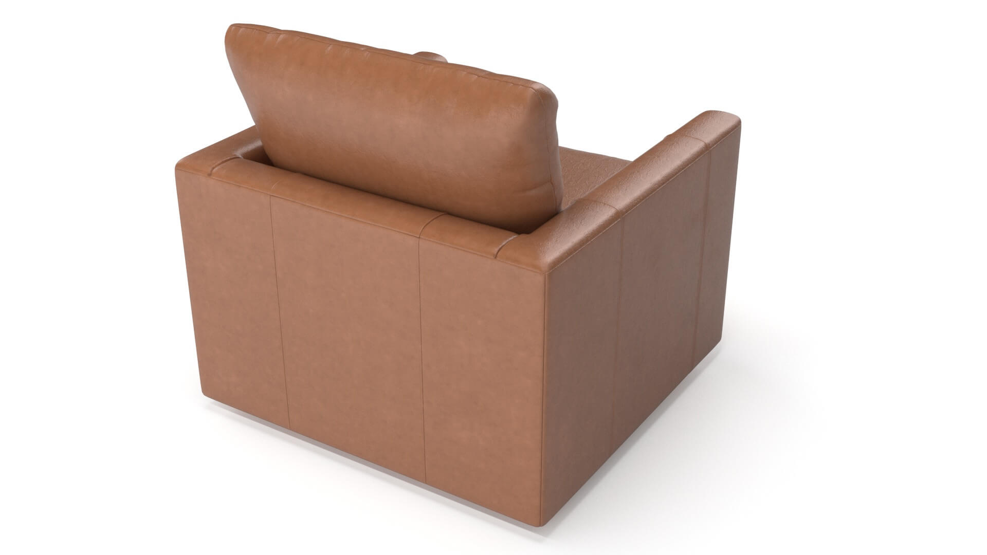 Gather Leather Swivel Chair 3D Model by 3dxin