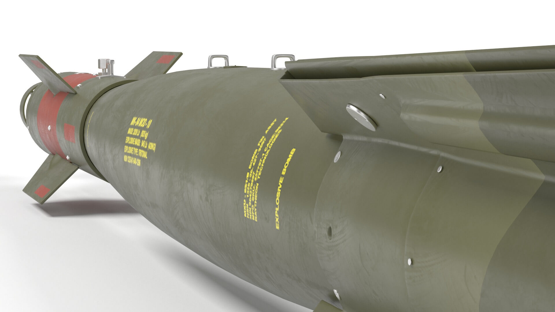 GBU10 Paveway II Laser Guided Bomb Missile 3D Model by 3dxin