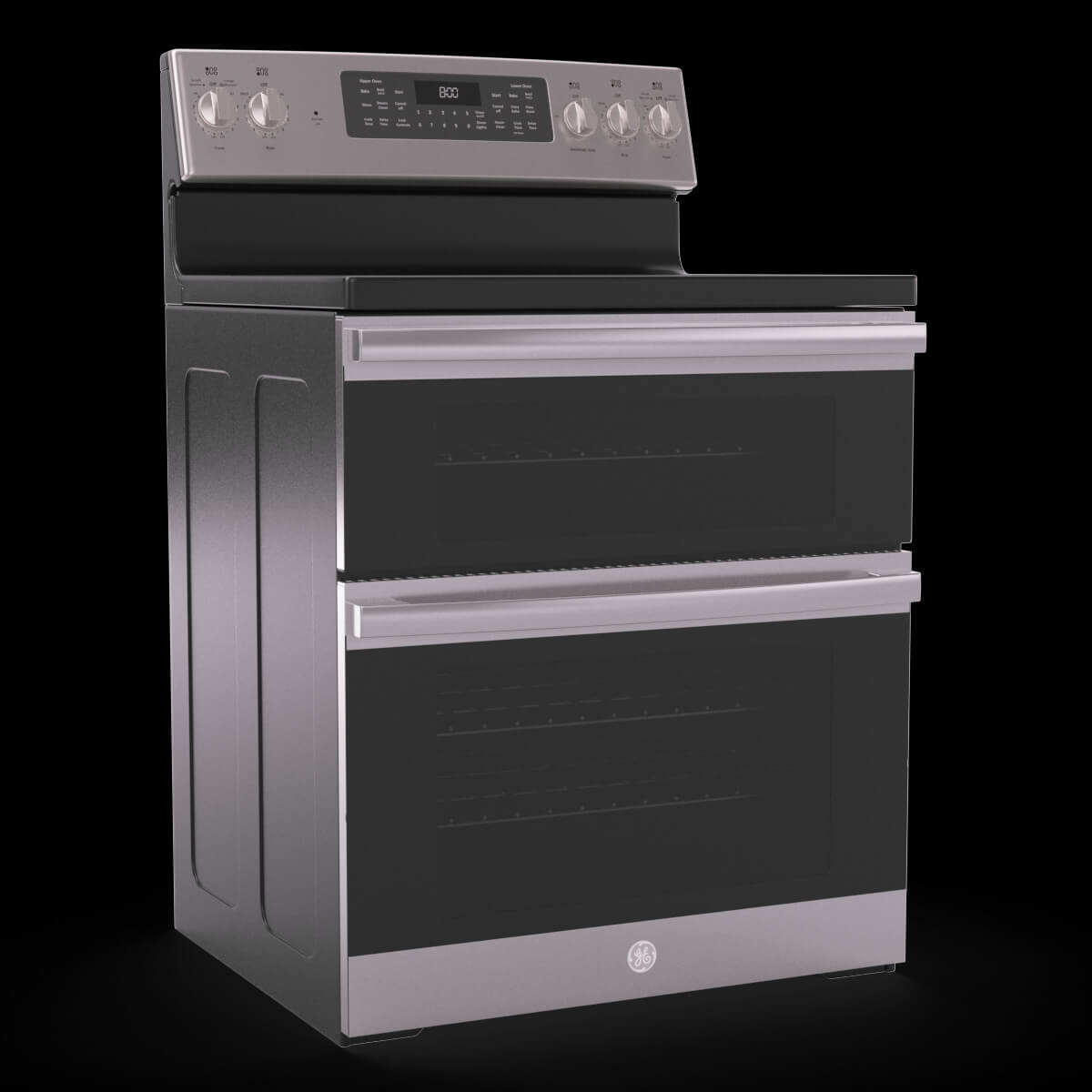 Ge Electric Double Oven Convection Range Jbs86Spss 3D Model by 3dxin