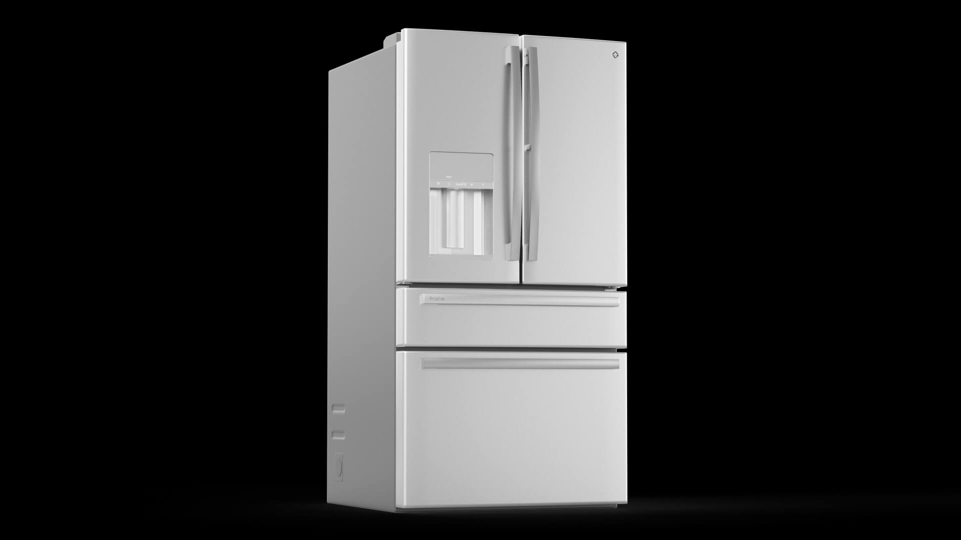 Ge Profile FrenchDoor Refrigerator Pvd28Bynfs 3D Model by 3dxin