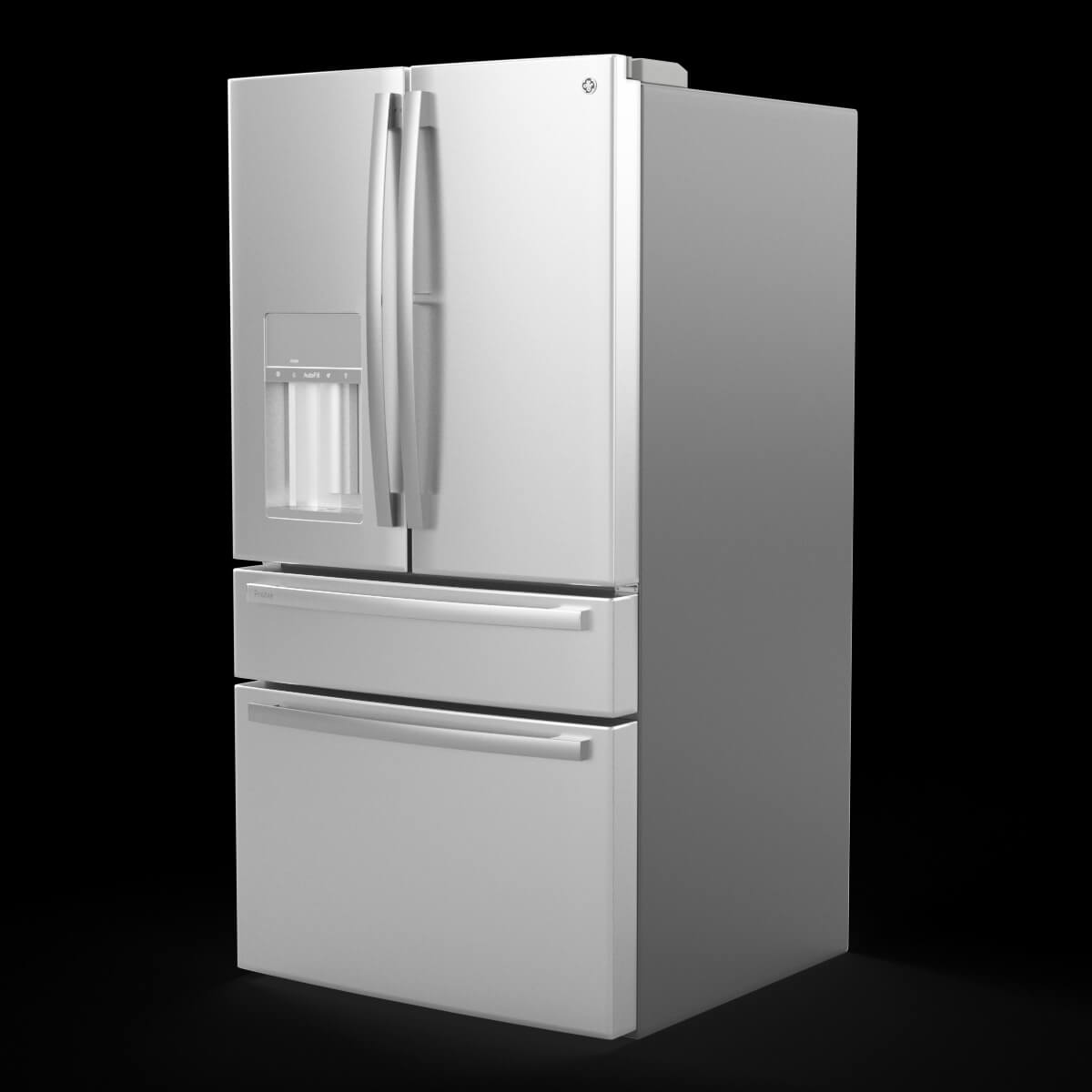 Ge Profile FrenchDoor Refrigerator Pvd28Bynfs 3D Model by 3dxin
