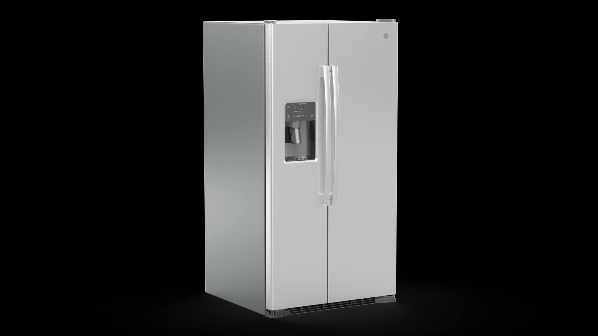 Ge Side by Side Refrigerator Gss25Gypfs 3D Model by 3dxin