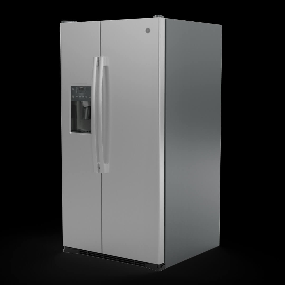 Ge Side by Side Refrigerator Gss25Gypfs 3D Model by 3dxin